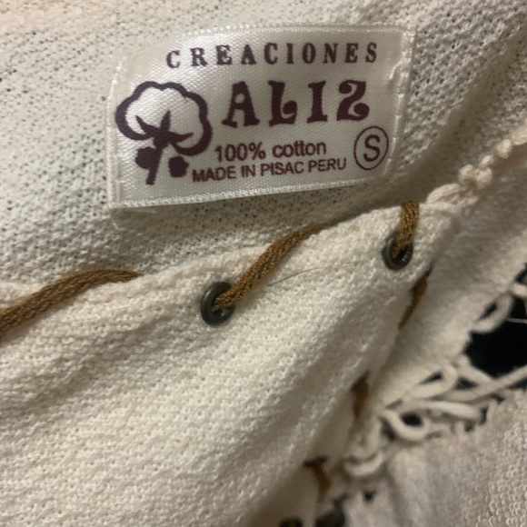 Indie/ boho vintage lace tank crop. - Picture 4 of 4